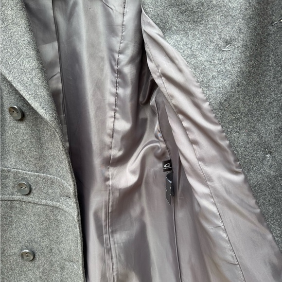 Kenneth Cole Women's Gray Wool Peacoat Sz 12 double breasted Fall/Winter Coat - Picture 8 of 16